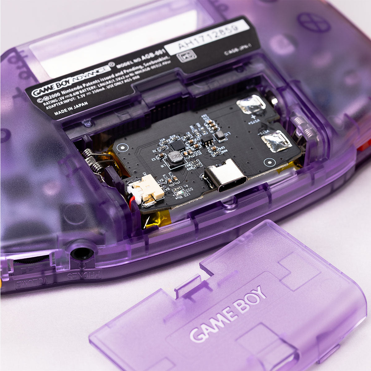 Game Boy Advance IPS USB-C - Atomic Purple
