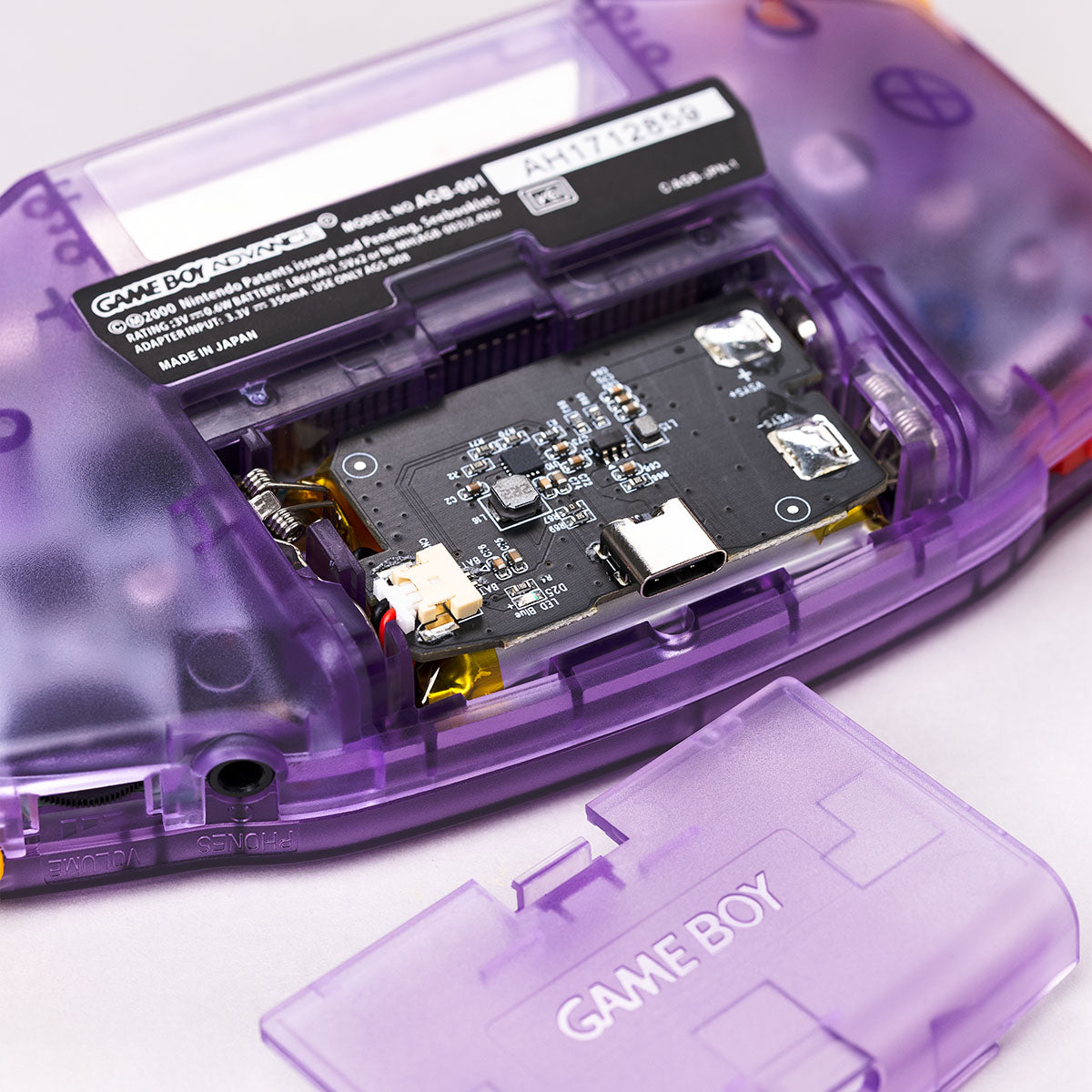 Game Boy Advance IPS USB-C - Purple Ray