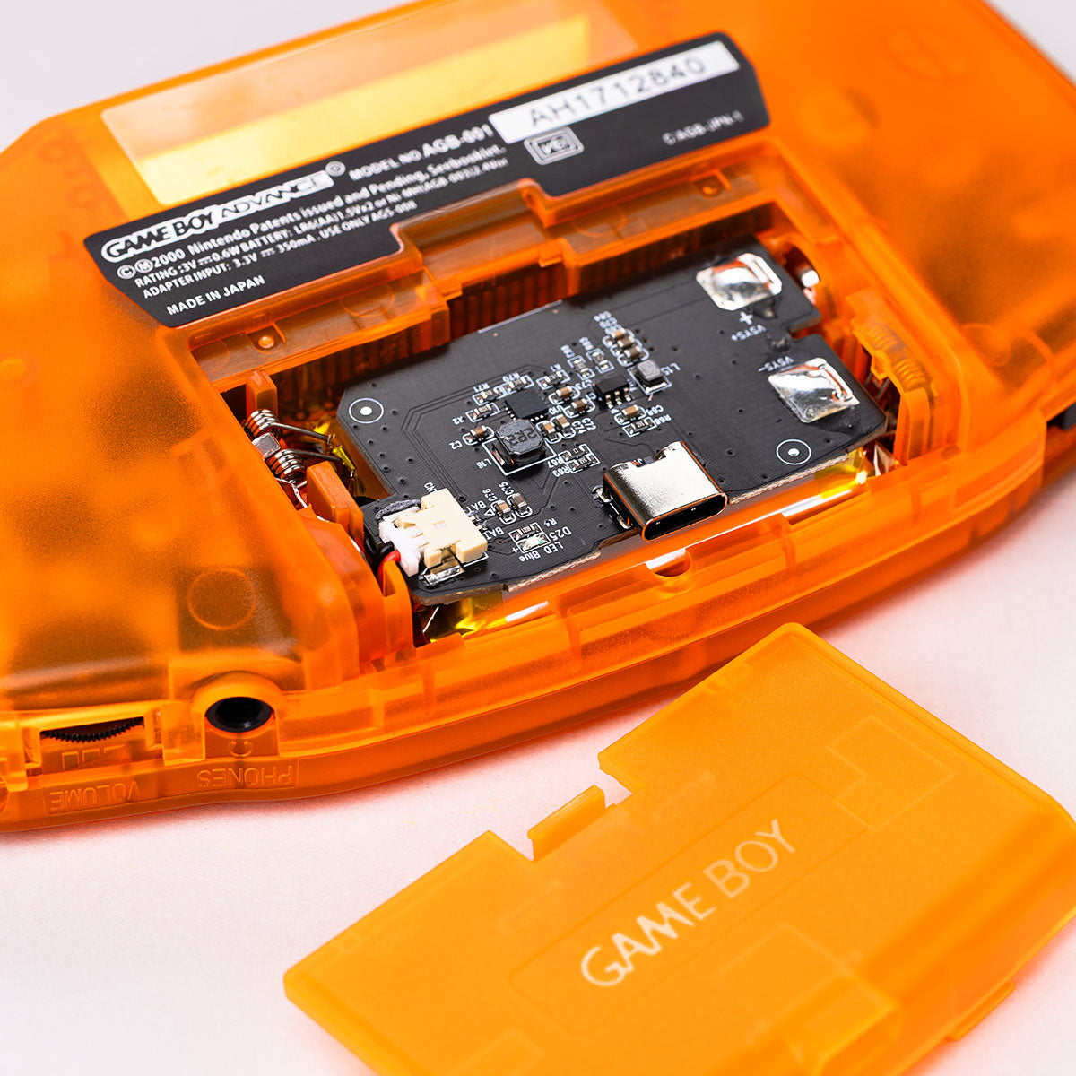 Game Boy Advance IPS USB-C - Lava Orange