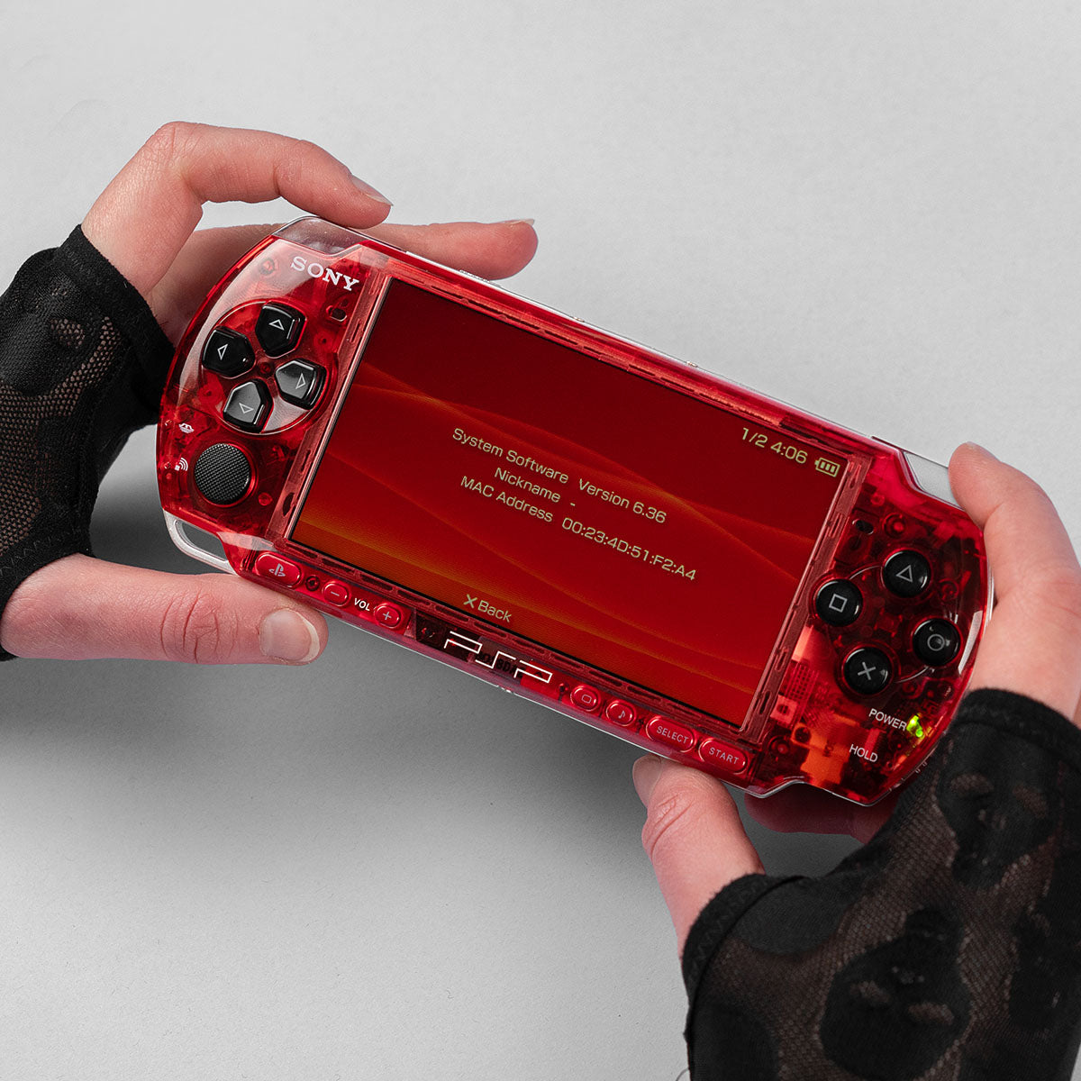 PSP 3000 128GB - Granate Red