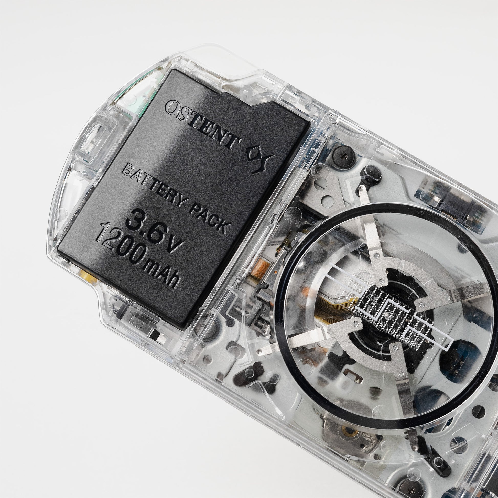 Modded Transparent Sony PSP 3000 Clear Shell Black Buttons New Battery